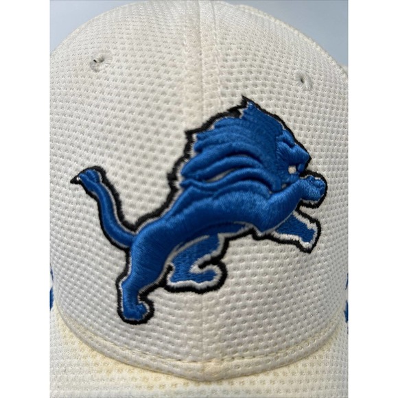 New Era NFL Detroit Lions Cap Blue Embroidered White 39 Thirty Brand L/XL - Picture 2 of 12